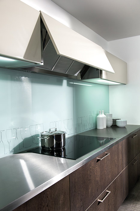 Plan de travail sur mesure en inox