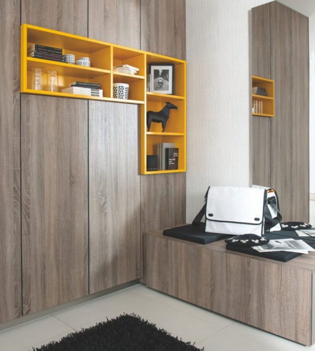 Mueble de entrada de doble cara separador de cocina...