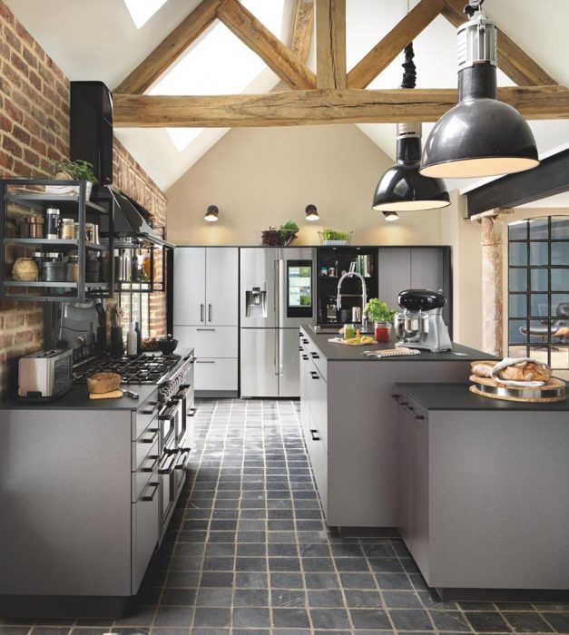 Cocina de diseño con isla central «Cooking Center».