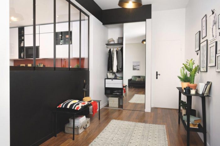 cuisine petit espace design avec verrières