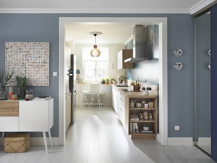 Petite cuisine moderne en bois