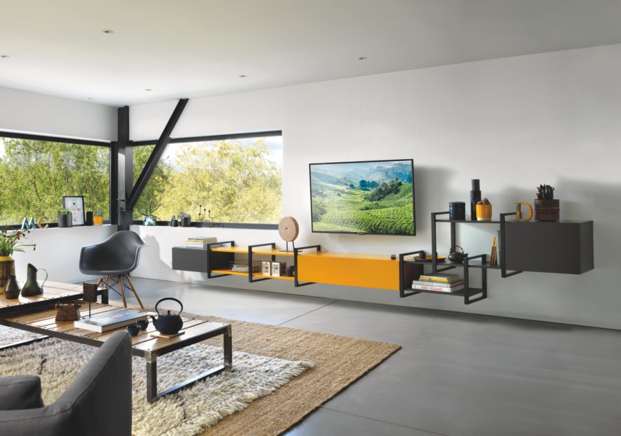 Meuble TV style industriel