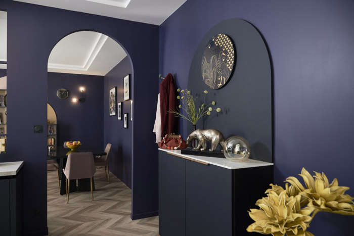 Commode d'entrée coloris bleu navy