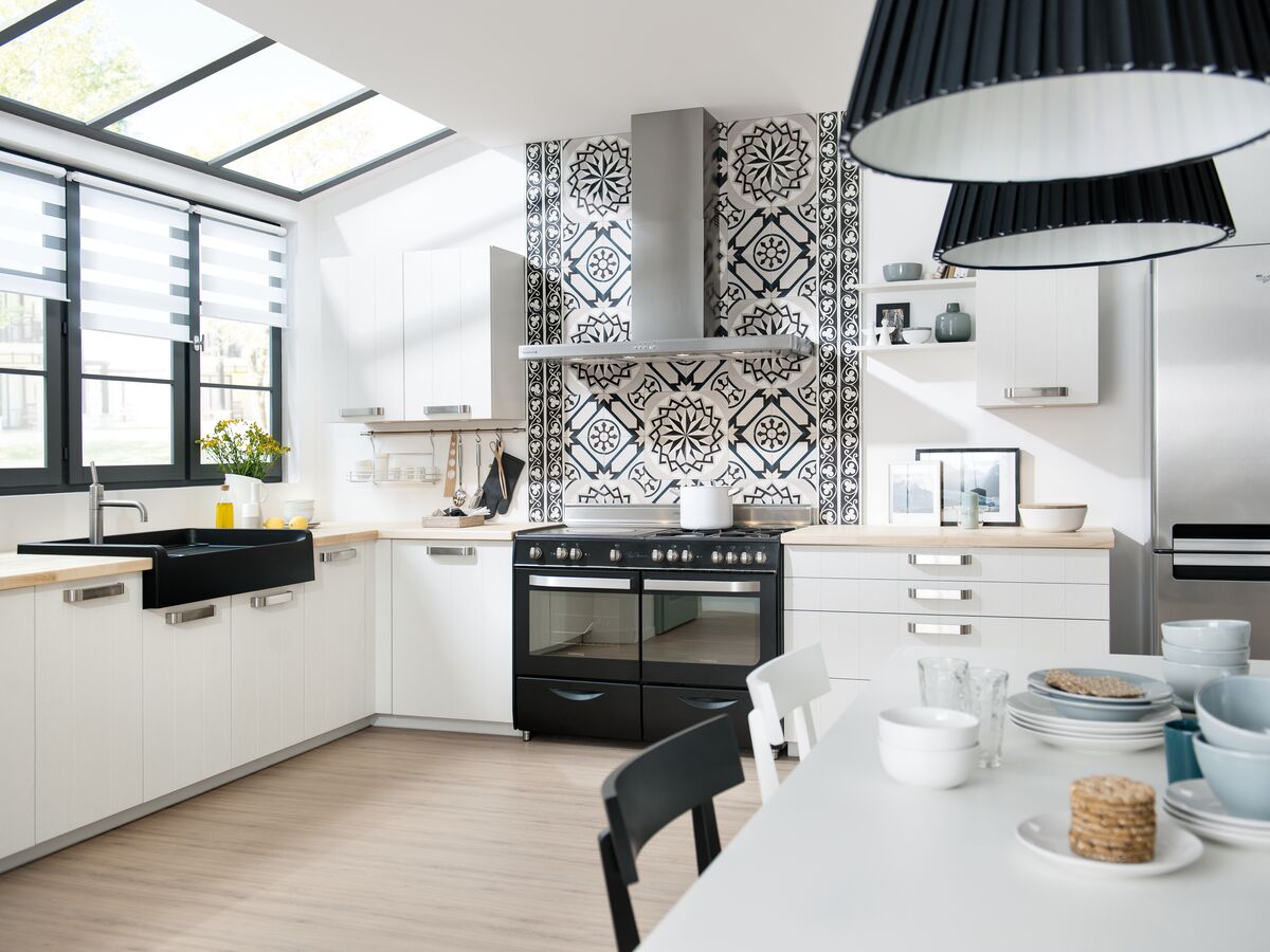 Cuisines avec motifs graphiques