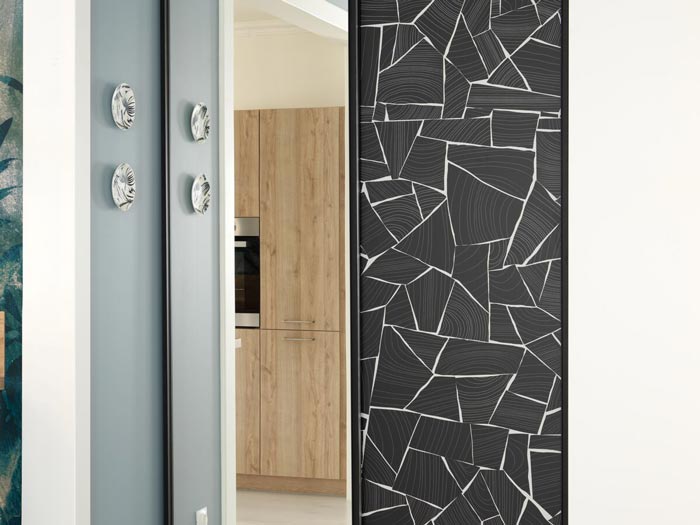 Petit dressing d'entrée en motifs graphique