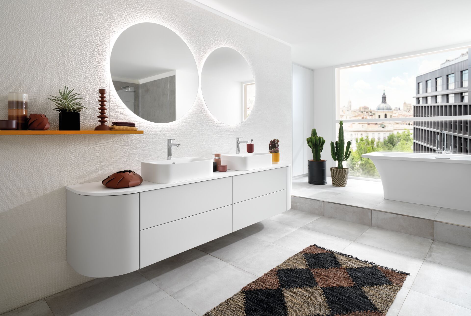 Salle de bain blanche