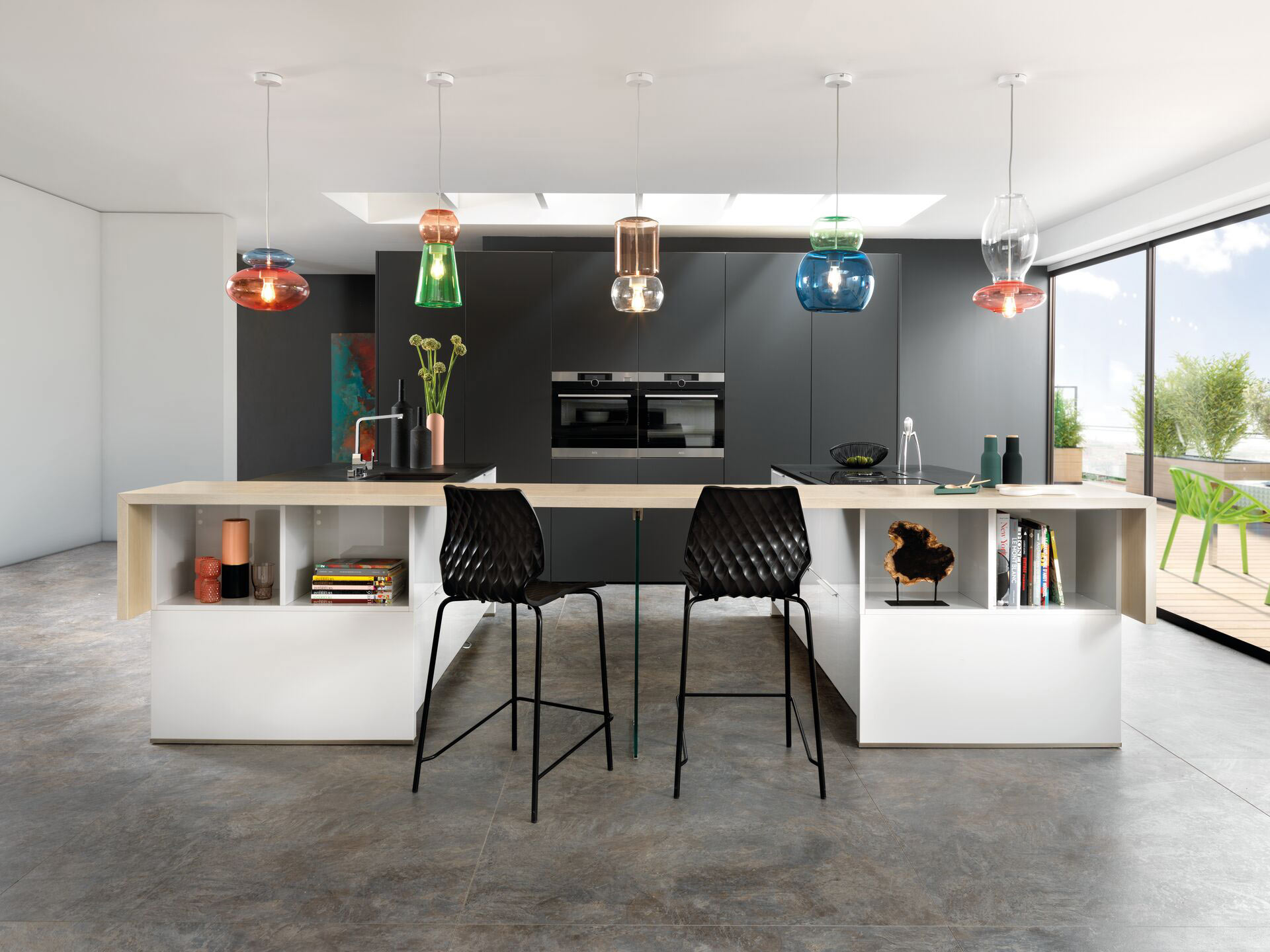 Cuisine avec luminaires
