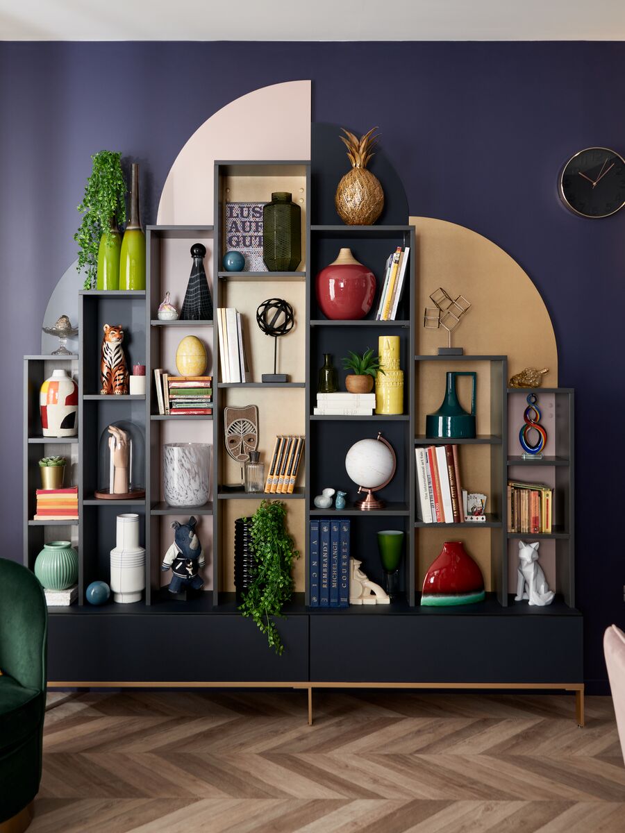 Ambiance Art Déco avec la bibliothèque 