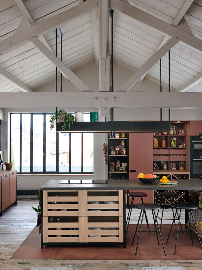 Cuisine Epicerie, coloris Coral