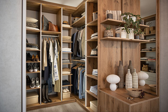 Dressing « Garde-Robe » en bois recyclé coloris « Tavern »