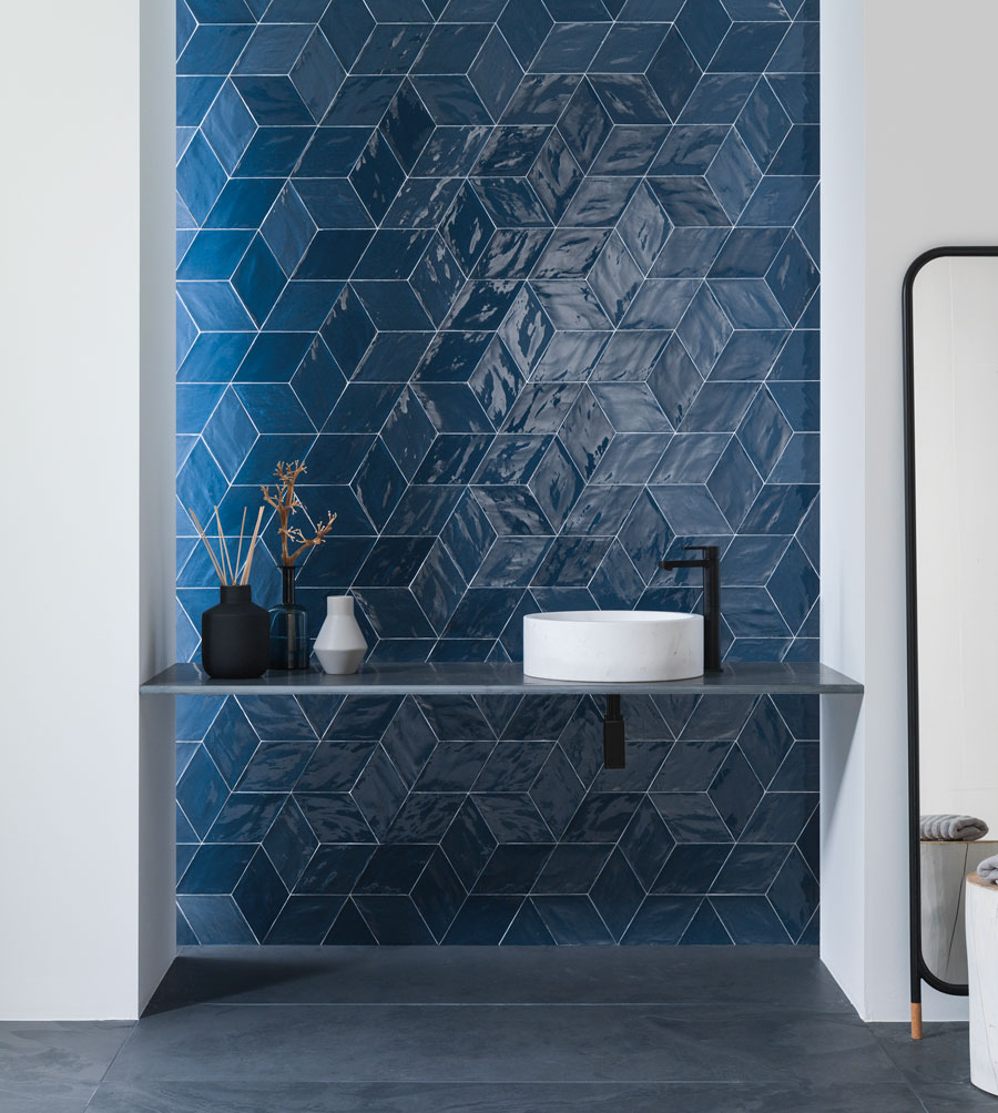 Porcelanosa, collection Rhombus Navy Antic Colonial