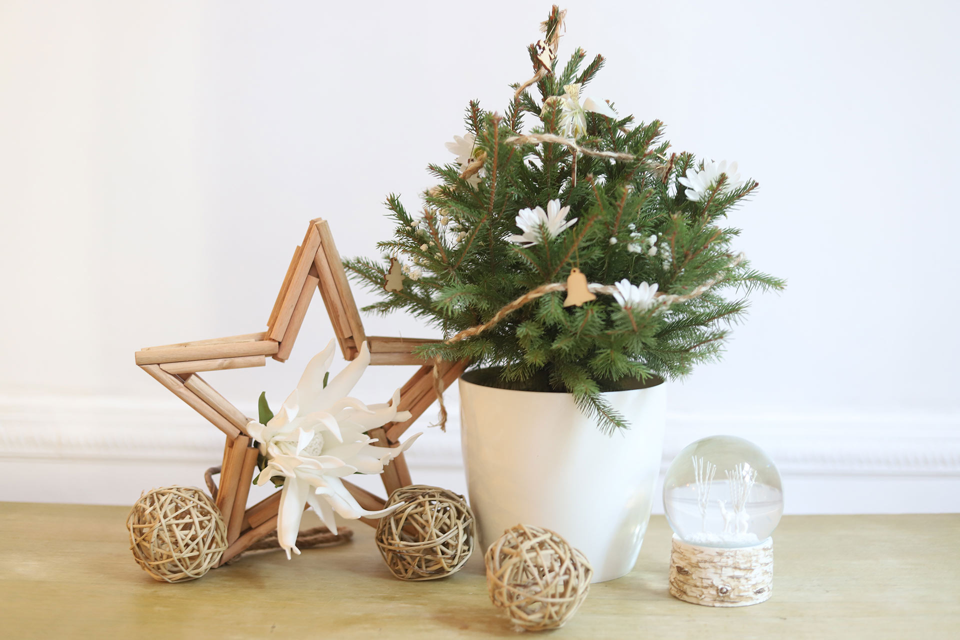 décoration de noël responsable, petit sapin