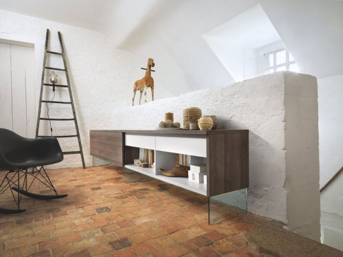 meuble suspendu sur mesure